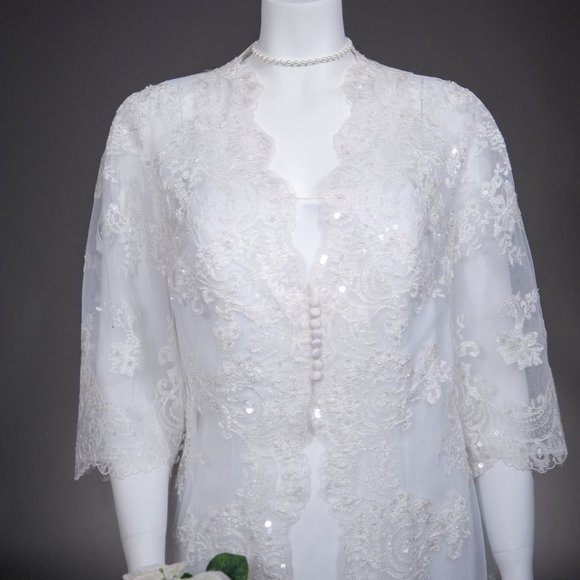 DAVID BRIDAL WEDDING DRESS - Picture 3 of 6